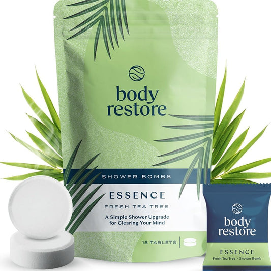 Body Restore Shower Steamers Aromatherapy - 15 Count - Christmas Stocking Stuffers, Relaxation Birthday Gifts for Women and Men, Stress Relief and Luxury Self Care - Essence