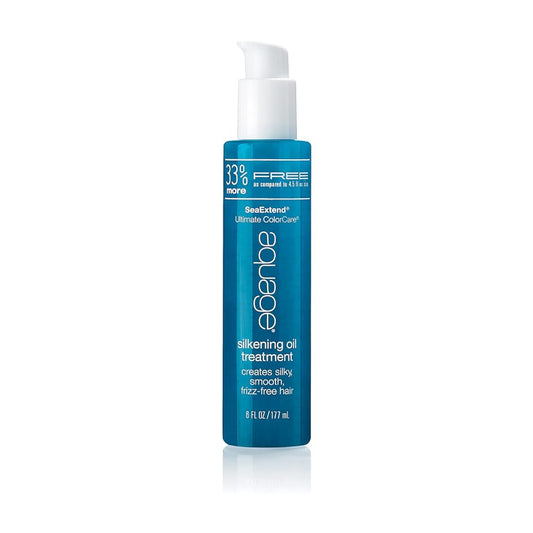 AQUAGE SeaExtend Silkening Oil Treatment, Wet Styling Treatment with Sea Botanicals, Ultra-Light Argan Oil and Sweet Almond Oil to Smooth, Silken, and Add Shine