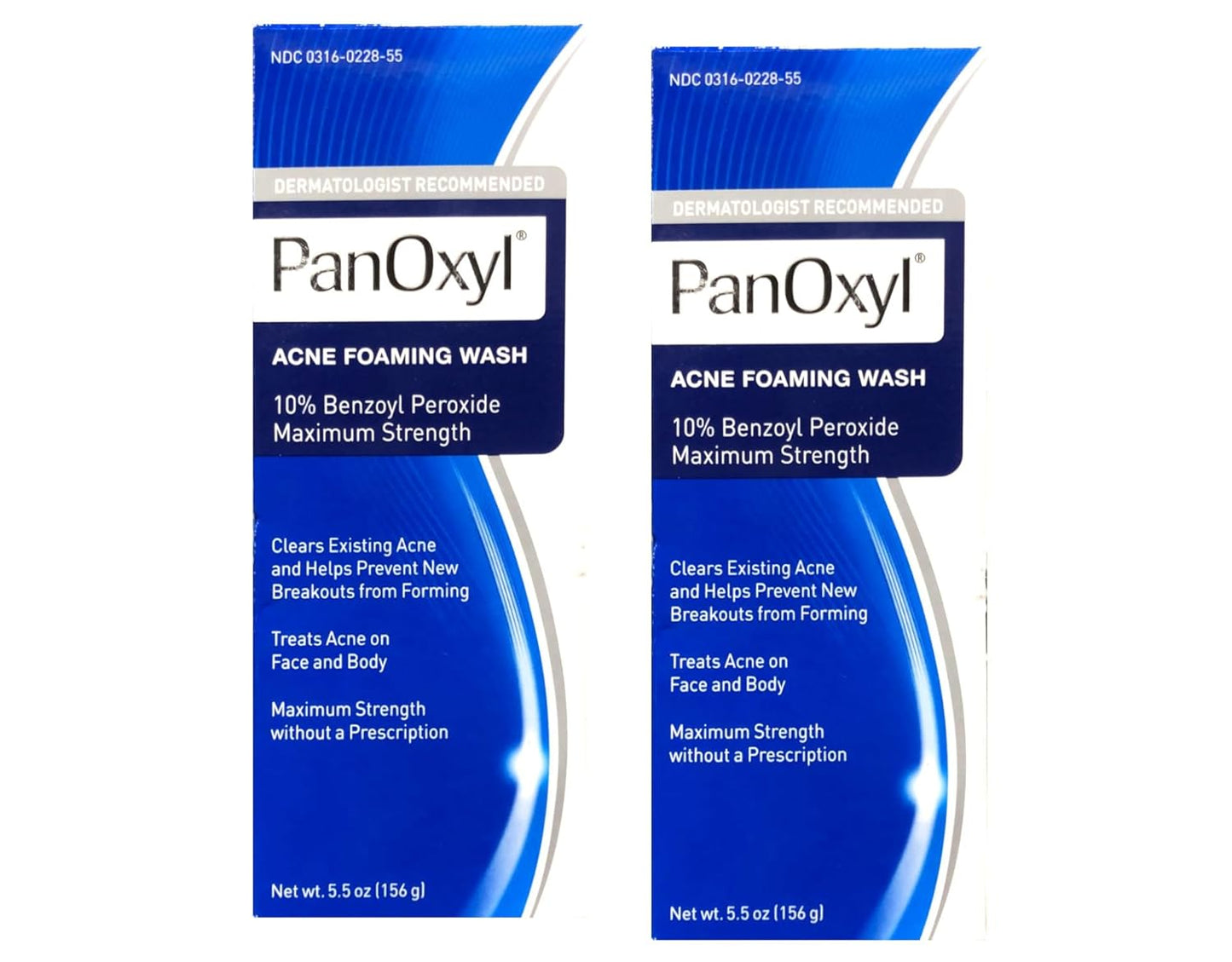 PANOXYL ACNE FOAMING WASH 5.5 oz (Pack of 2) (Packaging may vary)