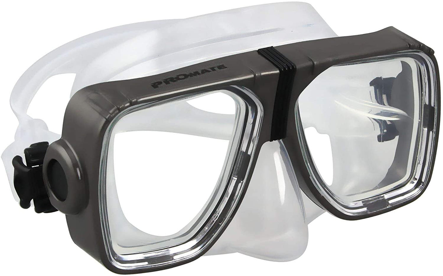 Promate Scope Prescription Scuba Diving Snorkeling Mask with Progressive Gauge Reader| AB| BI+4.0