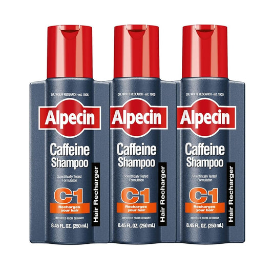 Alpecin C1 Caffeine Shampoo, 8.45 fl oz (Pack of 3)