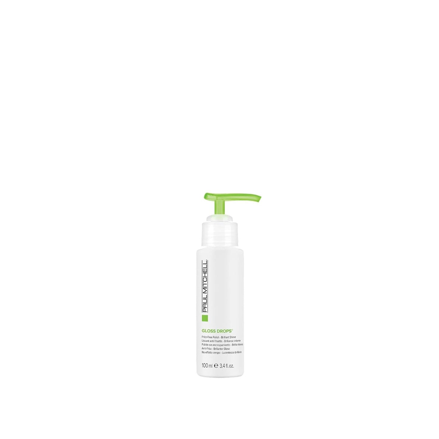 Paul Mitchell Gloss Drops Shine Serum, Frizz-Free Polish, Brilliant Shine, For Frizzy Hair, 3.4 oz.