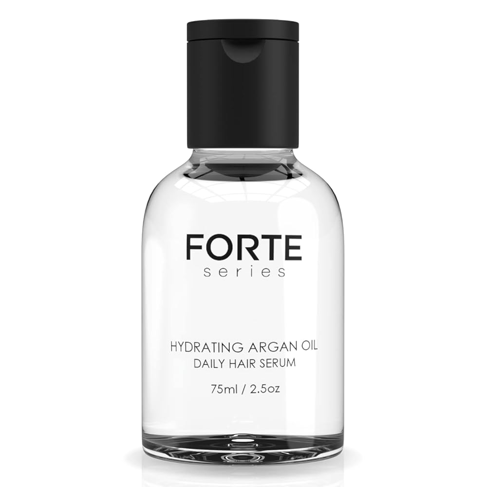Alex Costa Hydrating Argan Oil Daily Hair Serum by Forte Series Sulfate Free Argan Hair Oil for Men Hair Serum for Dry Damaged Hair, for Styling Hair (75 ml / 2.5 oz)