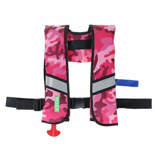 Automatic Inflatable Life Jacket with Reflectors, Safety Adult Life Jacket PFD Survival Buoyancy Life Vest for Boating Fishing Sailing Kayaking Surfing Paddling Swimming (Max Waist Size: 50'')