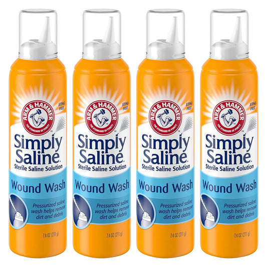 Arm & Hammer Simply Saline Wound Wash, 7.1 FZ (Pack of 4) by Arm & Hammer