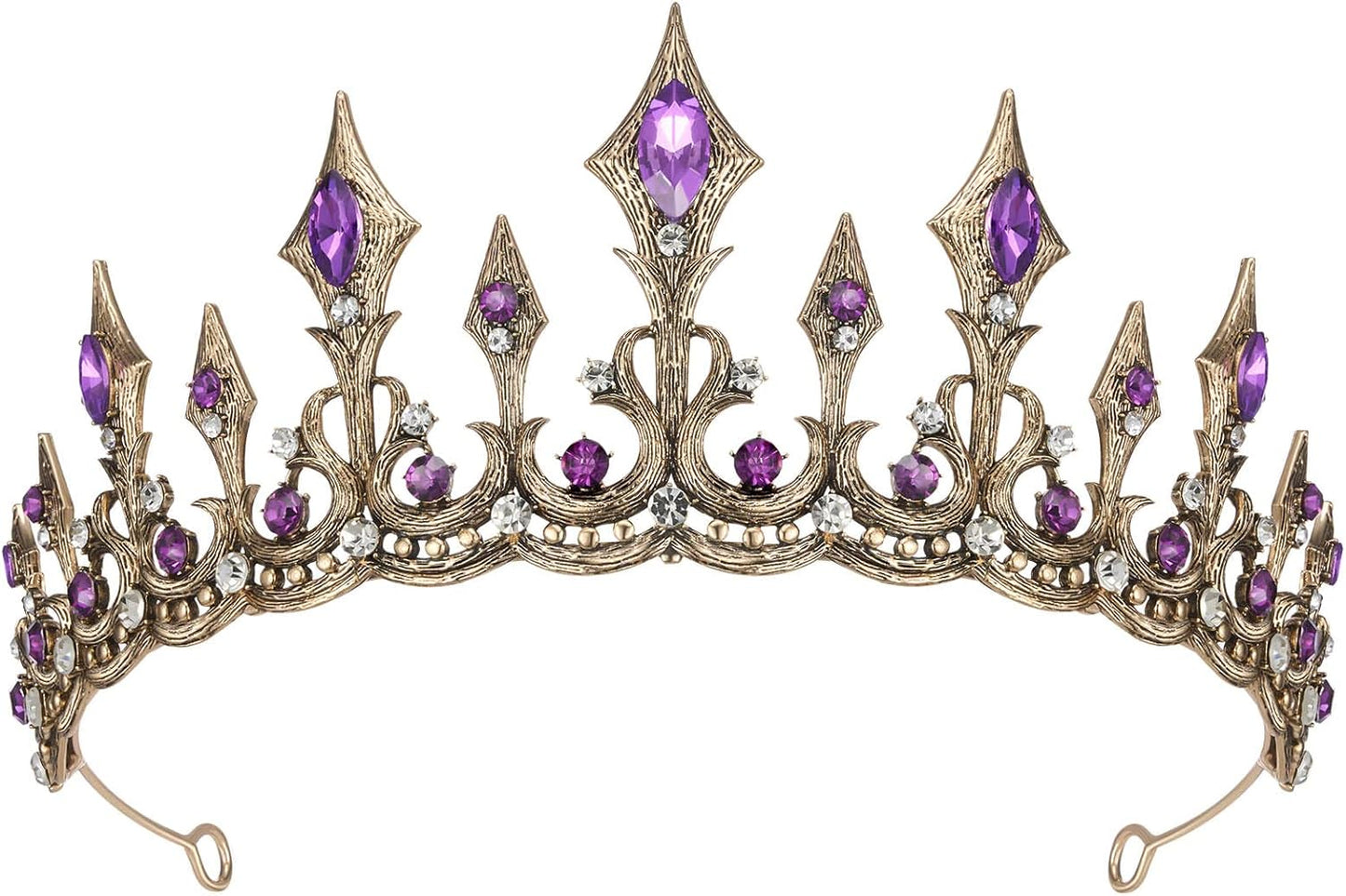 SWEETV Princess Tiaras for Women Queen Crown Crystal Tiaras and Crowns for Wedding Photo Shoot Birthday Prom