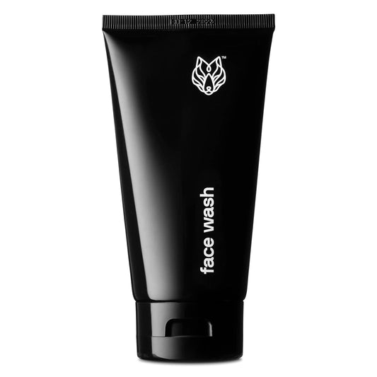 Black Wolf MenÕs Charcoal Powder Face Wash, 5 Fl Oz - Facial Cleanser Removes Unwanted Impurities from Your Skin and Soothes Irritation