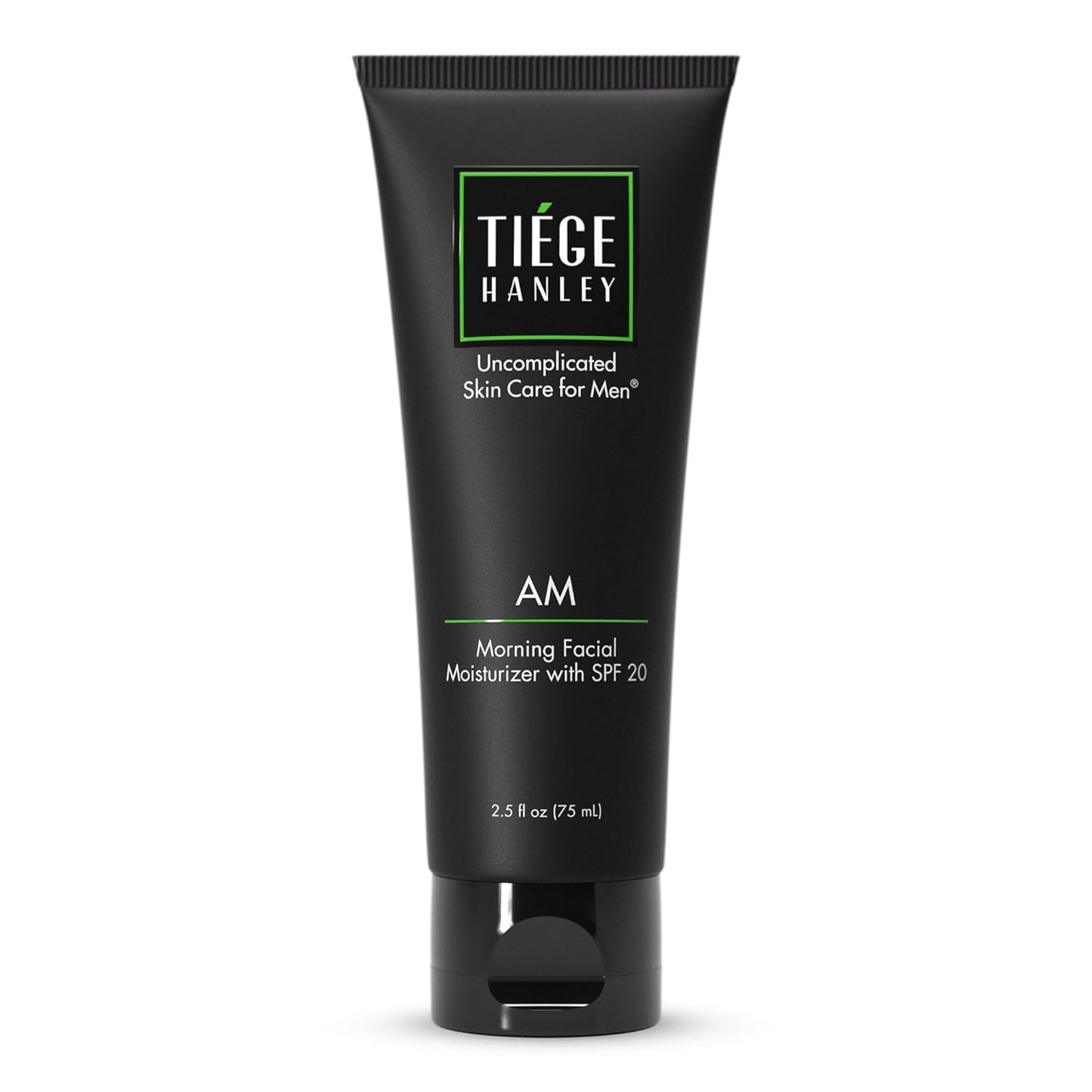 Tiege Hanley Mens Face Moisturizer, Morning Facial Moisturizer with SPF 20 - Men's Face & Skin Care Cream for Long-Lasting Hydration - Promotes Even Skin Tone, Safe for Sensitive Skin (2.5 Fl Oz)