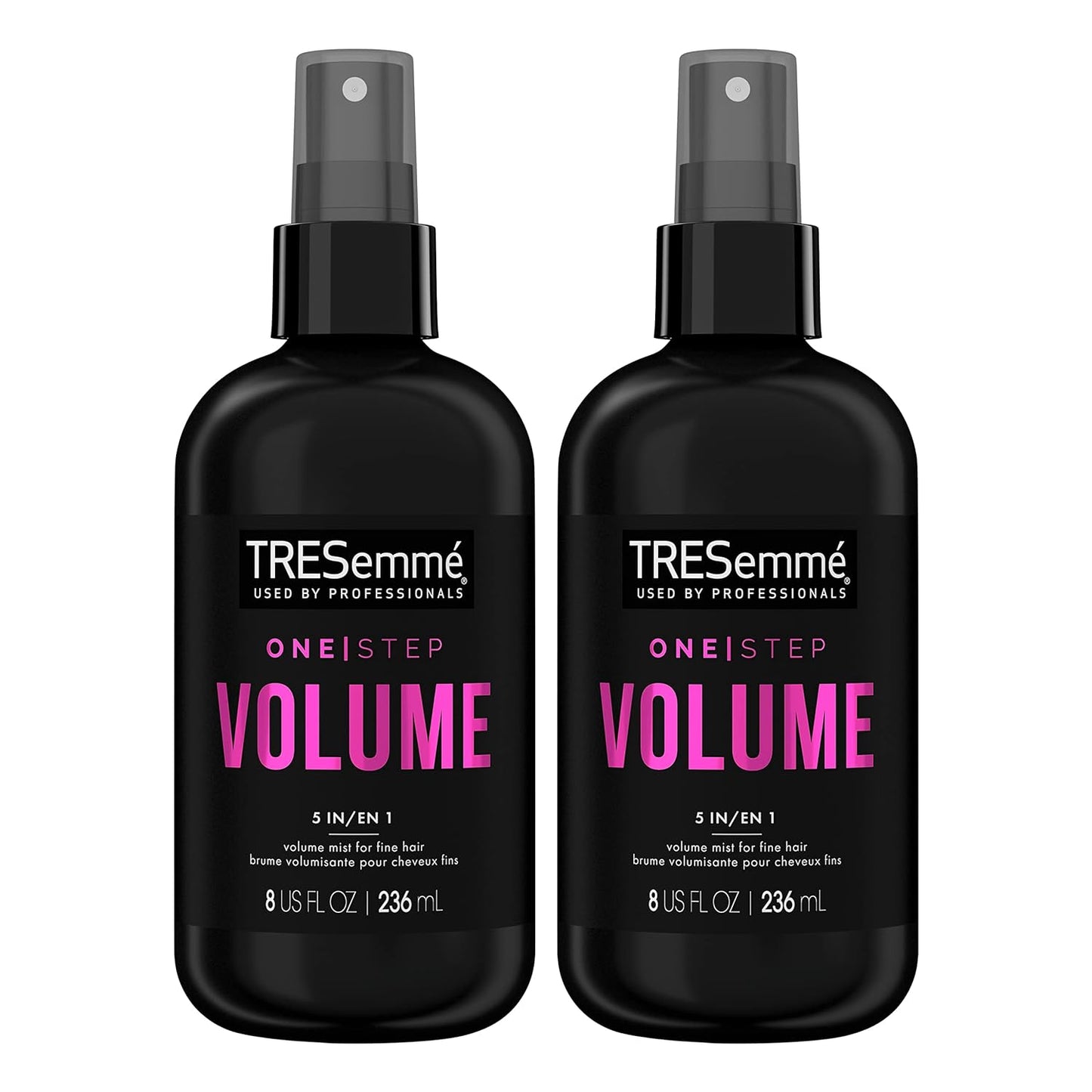 TRESemmŽ One Step 5-in-1 Volumizing Hair Styling Mist 2 Count For Fine Hair Hair Care Product for Soft, Weightless Volume 8 oz