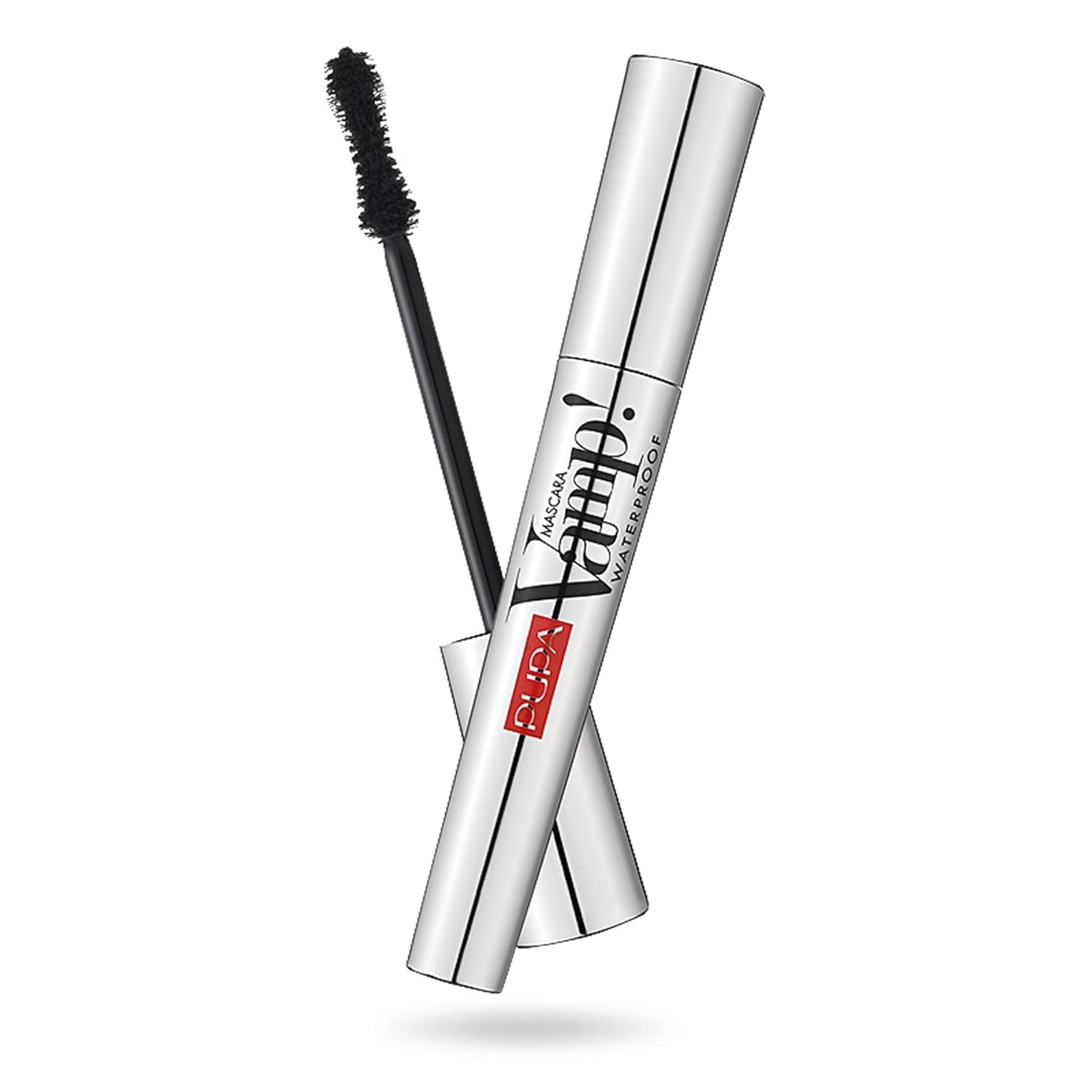 Pupa Milano Vamp! Waterproof Mascara - Add Extreme Volume and Length to Lashes - Serum-Infused Formula Promotes Thicker Lash Appearance - Smudge, Clump, and Water Resistant - 001 Extra Black - 0.3 oz