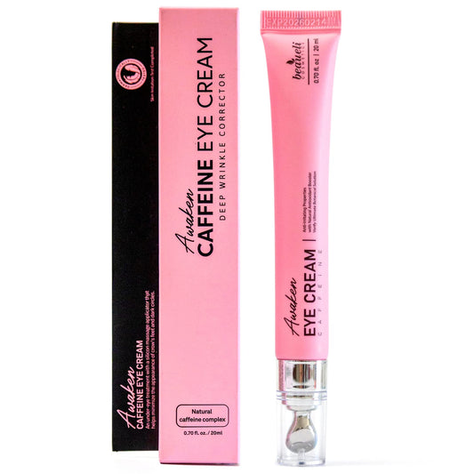 Beaueli Caffeine Eye Cream, Korean Eye Cream, Caffeine Under Eye Cream for Dark Circles and Puffiness 20ml