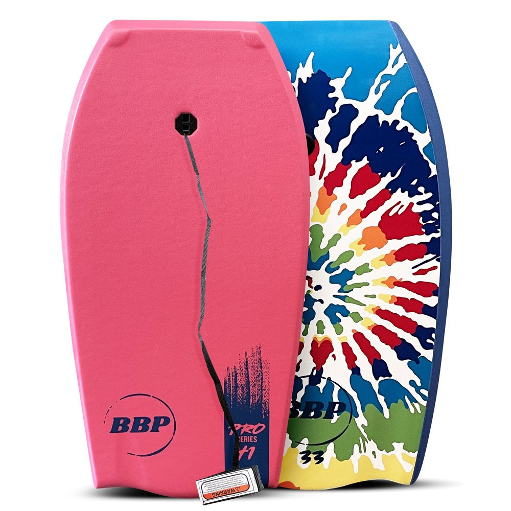 Back Bay Play Pro Series 41" Lightweight Body Board Surfing W/ Leash EPS Core, Kids and Adults