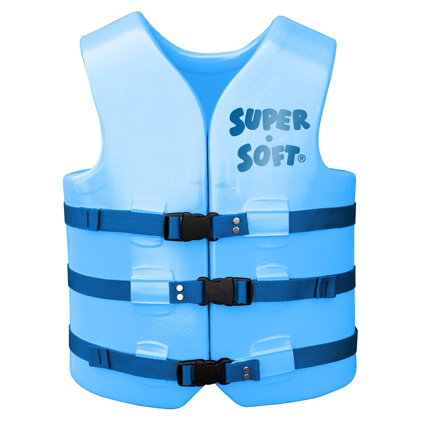 TRC Recreation Super Soft USCG Adult Life Jacket Vest, Medium, Blue