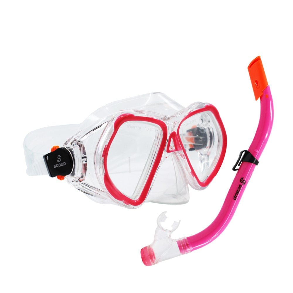 SCAUP Snorkeling Set for Kids - Recreational Diving Mask and Dry-Top Snorkel Kit, for Youth