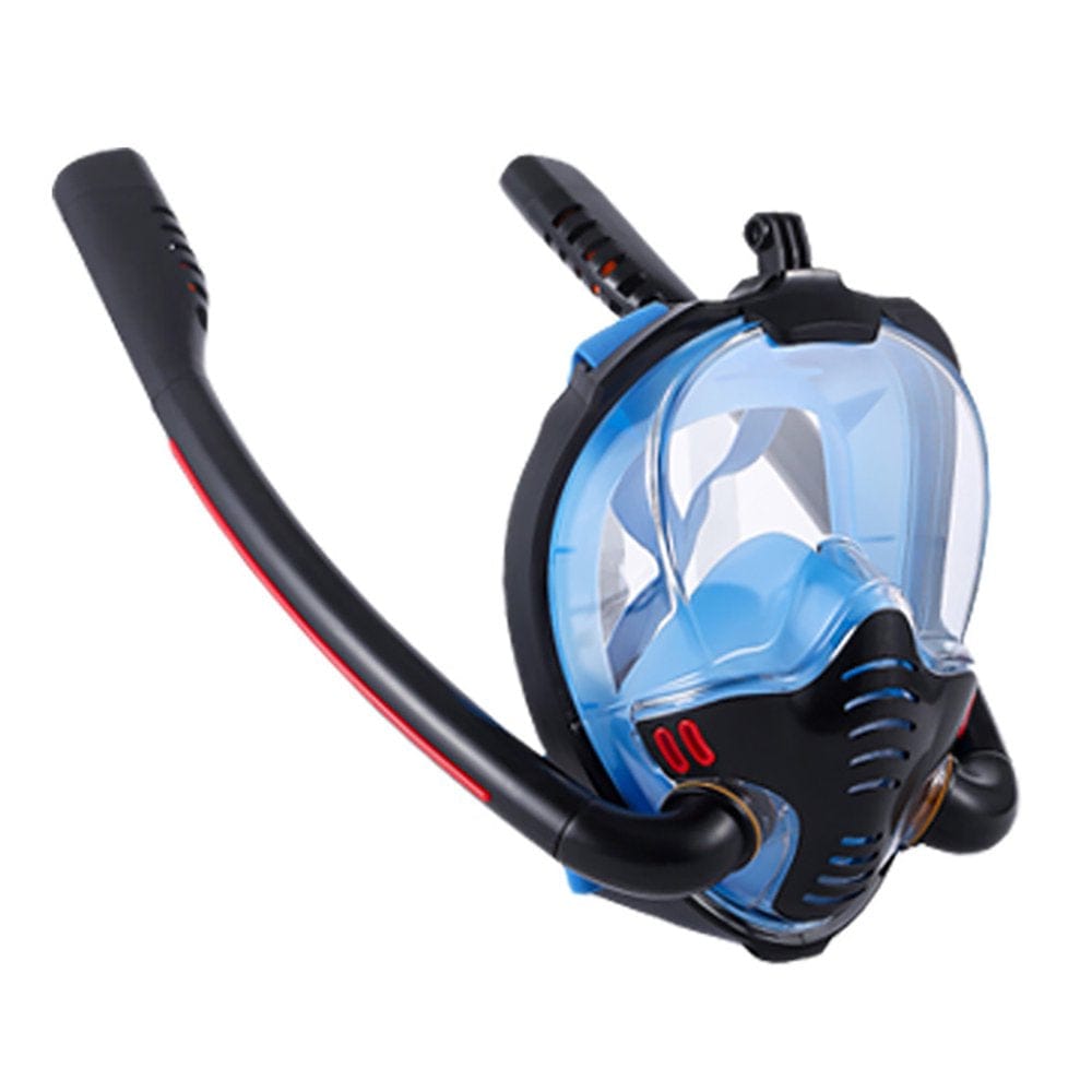 Snorkel Mask Full Face - 180° Panoramic View Snorkeling Gear Water Diving Mask