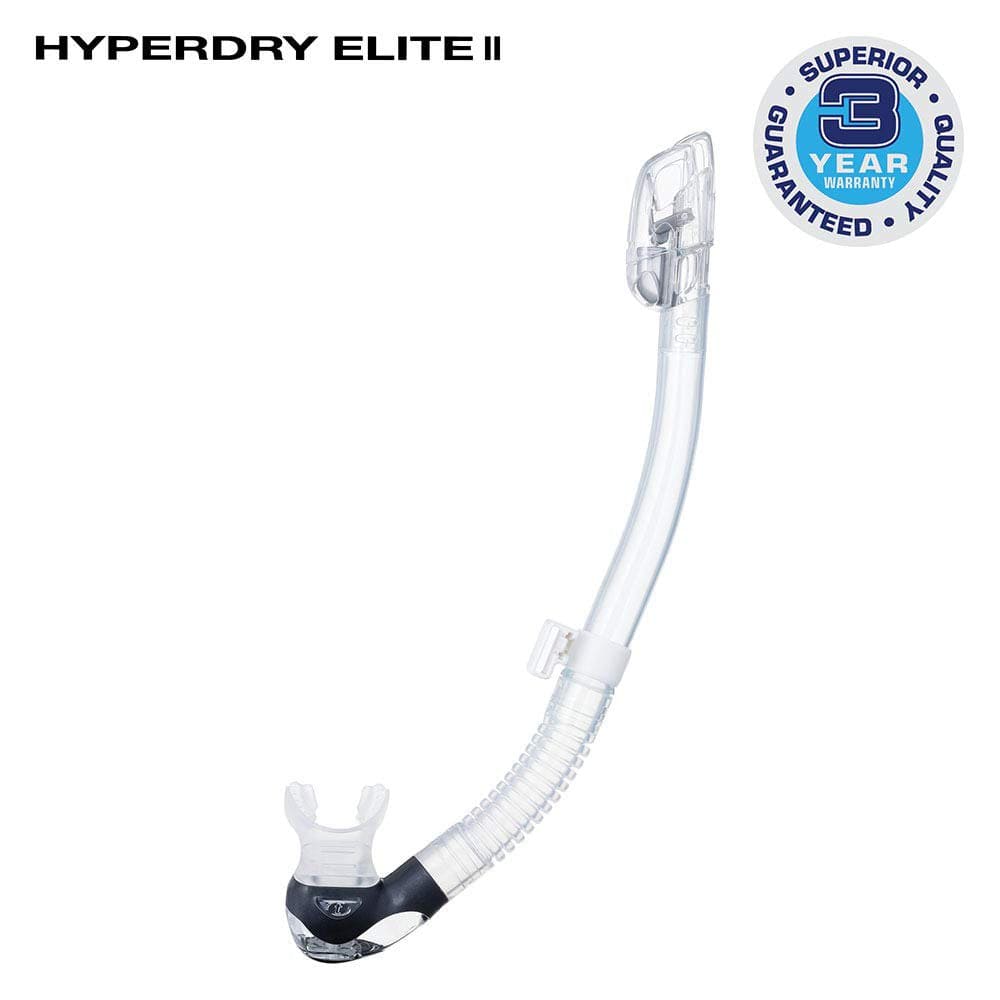 Tusa Hyperdry Elite II Snorkel Scuba Diving, Freediving Snorkeling