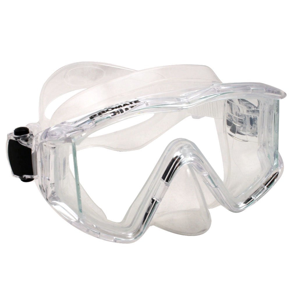 Promate Snorkel Mask Sideview Windows Snorkel Mask, Black