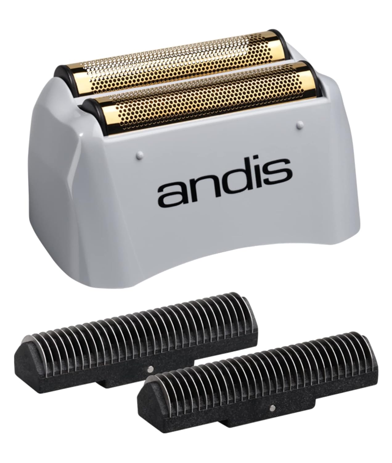Andis 17155, Pro Shaver Replacement Foil & Cutter - Compatibles With Andis Models, Super Soft Gold Titanium Cutters - For Close Cutting, Smooth Shaving, No Bumps/Irritation, Zero Finish Ð Gray