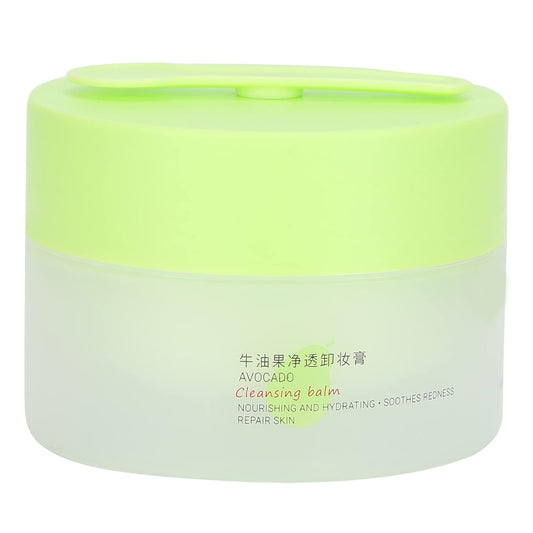 Sonew 100g Makeup Remover, Avocado Makup Cleansing Balm with Digging Spoon, Makeup Cleansing Balm for Home Travel and Beauty Salon Use