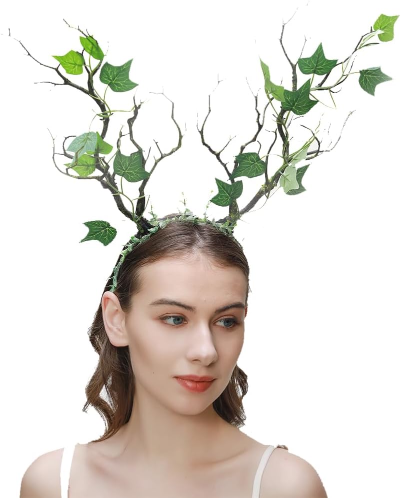 Steampunk Elf Tree Branches Headband Hair Accessory Halloween Party Headpieces Costumes Accessories Black