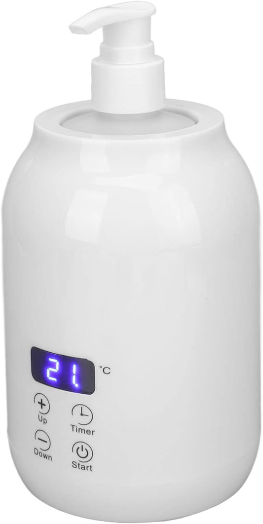 Saluaqui Massage Oil Heater LED Display Touch Control Temperature Adjust Essential Oil Bottle Warmer 110_240V