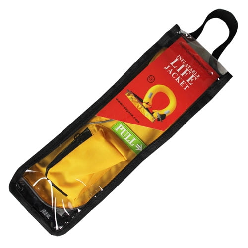 Top Safety Belt Pack Life Jacket with Whistle - Manual Inflatable Waist Pack Lifejacket Life Vest PFD for Boating Fishing Kayaking Canoeing Sailing Surf Paddle Board SUP Light Weight Adjustable Size