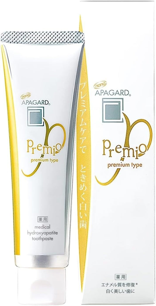 Apagard Premio Toothpaste 105g / 3.7 oz | Nano Hydroxyapatite High Blending, Brightening Toothpaste (Set of 2) 2-Pack 2023 Version