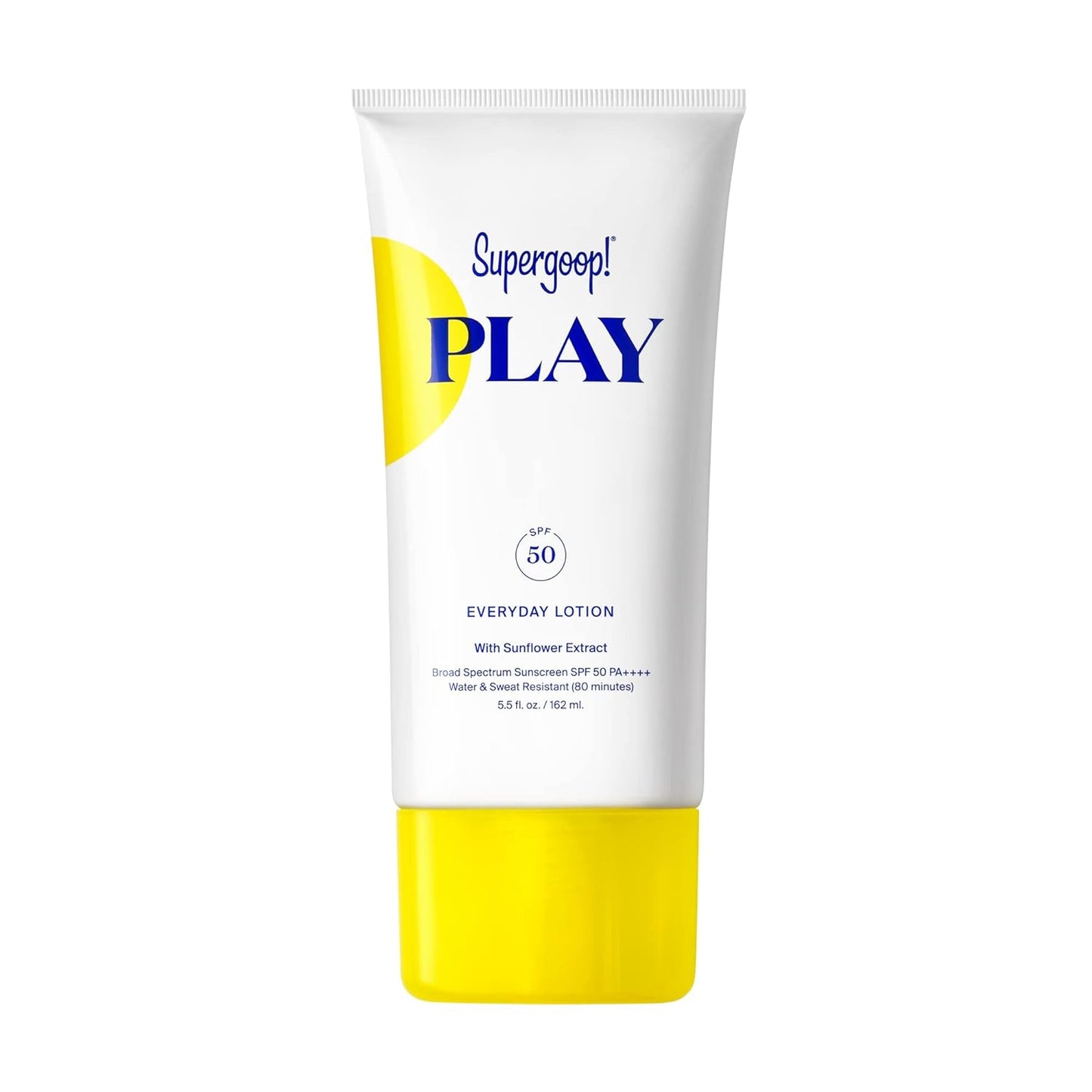 Supergoop! PLAY Everyday Lotion SPF 50-5.5 fl oz - Broad Spectrum Body & Face Sunscreen for Sensitive Skin - Great for Active Days - Fast Absorbing, Water & Sweat Resistant