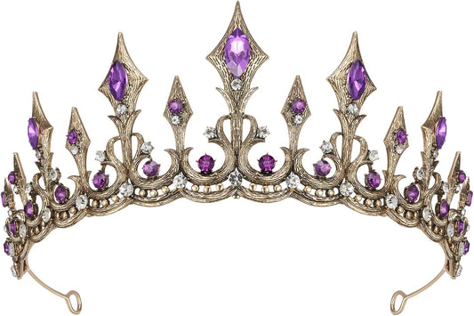 SWEETV Princess Tiaras for Women Queen Crown Crystal Tiaras and Crowns for Wedding Photo Shoot Birthday Prom