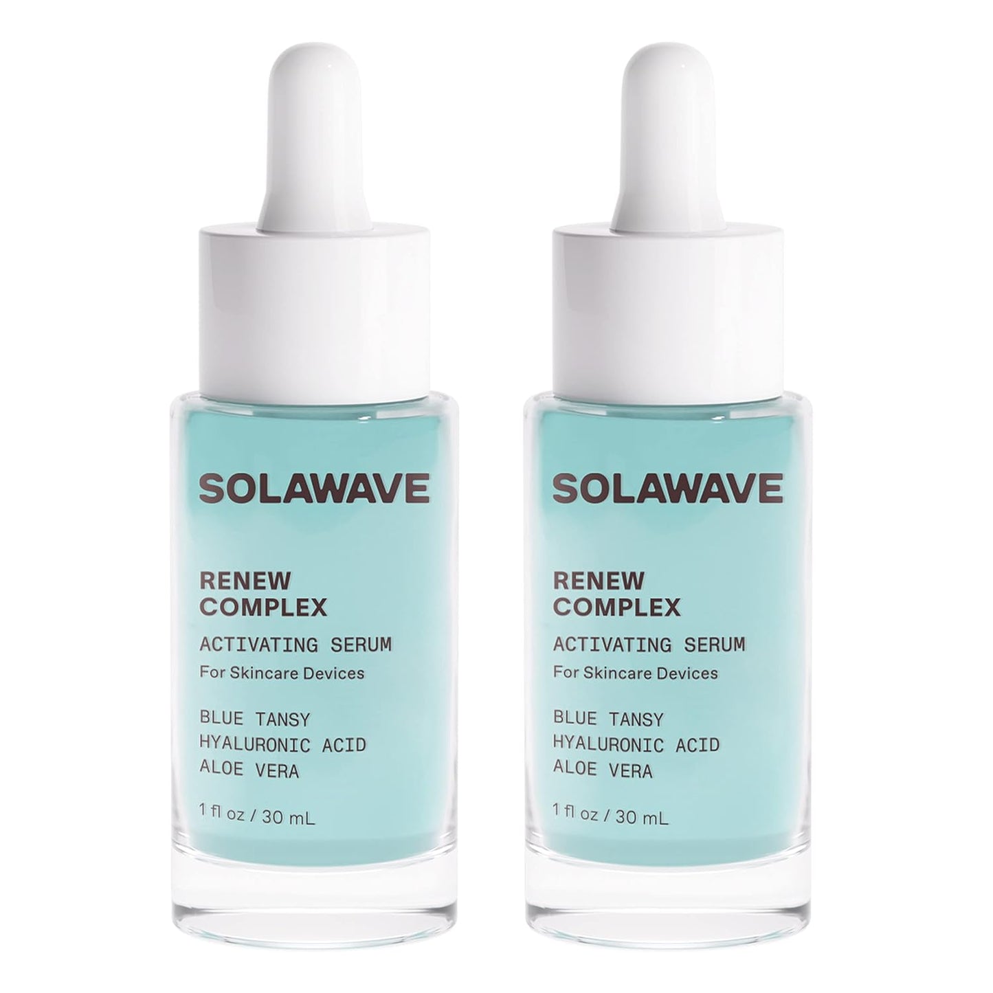 Solawave Renew Complex Serum for Face and Neck | Boost the Effects of Solawave Facial Wand | Red Light Therapy for Face and Microcurrent Facial Device for Anti-Aging and Skin Tightening
