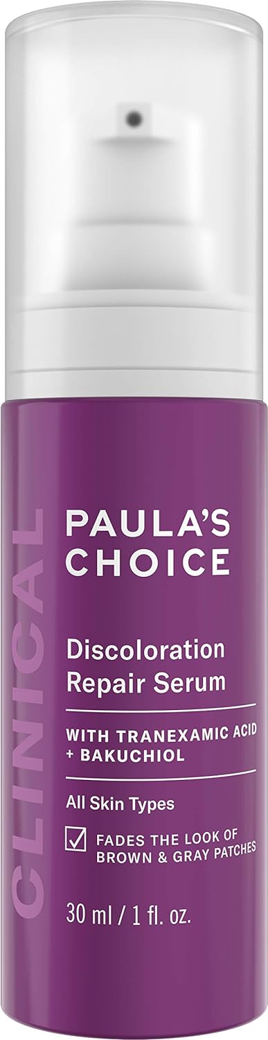 Paula's Choice CLINICAL Discoloration Repair Serum with Tranexemic Acid for Stubborn Dark Spots, Post-Acne Marks & Sun Damage, Paraben-Free & Fragrance-Free, 1 Fl Oz
