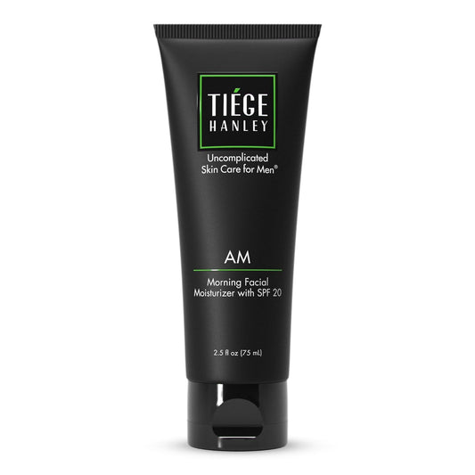 Tiege Hanley Mens Face Moisturizer, Morning Facial Moisturizer with SPF 20 - Men's Face & Skin Care Cream for Long-Lasting Hydration - Promotes Even Skin Tone, Safe for Sensitive Skin (2.5 Fl Oz)