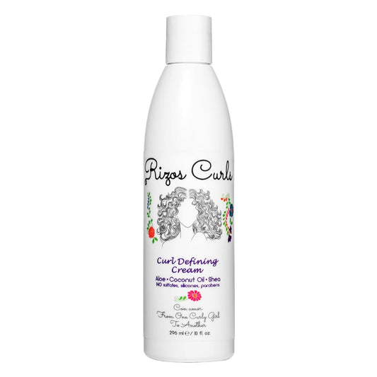 Rizos Curls Curl Defining Cream for Curly Hair. For Defined, Bouncy, Shiny, Frizz-Free, Voluminous Curls. With Aloe Vera, Shea Butter & Coconut Oil