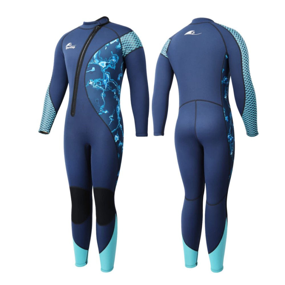 Owntop Wetsuits for Men 3Mm Neoprene Wet Suit Full Body Keep Warm Diving Surfing Suit,Green