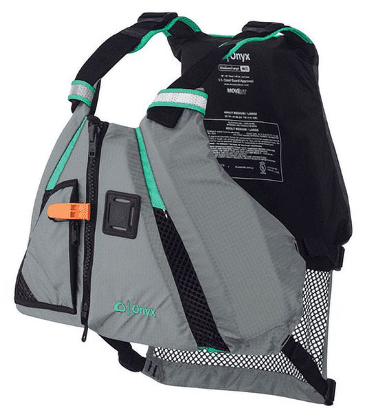 Onyx Outdoor 122200-505-040-15 Movement Dynamic Paddle Sports Life Vest Medium - Large&#44; Aqua