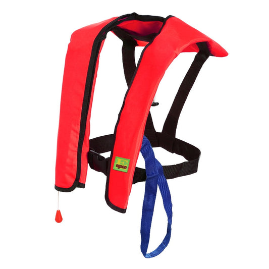 Premium Manual Inflatable Life Jacket Lifejacket PFD Floating Life Vest Inflate Survival Aid Lifesaving PFD Basic Red Color