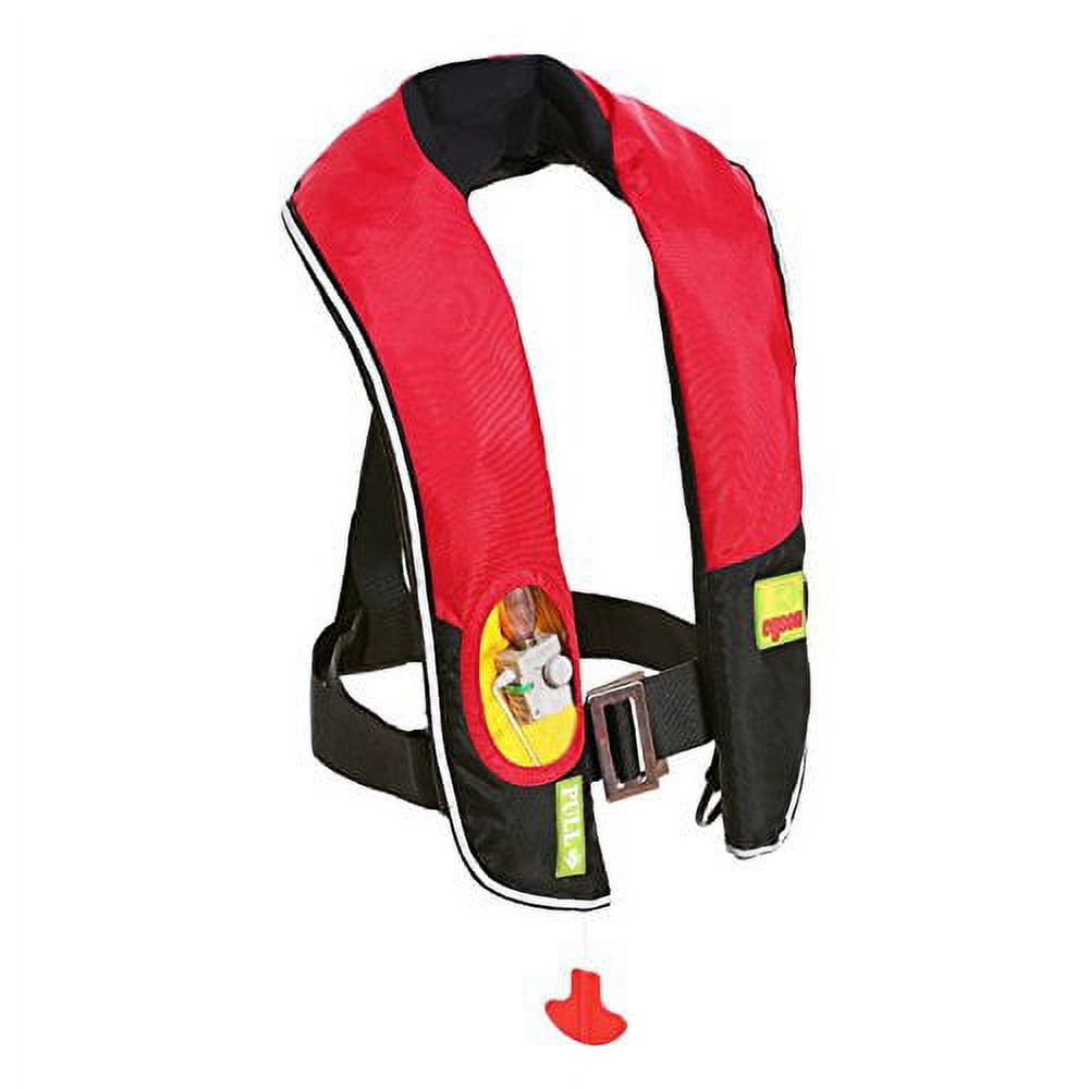 Premium Manual Inflatable Life Jacket Lifejacket PFD Life Vest Flotation Suit Inflate Survival Aid Lifesaving PFD NEW Red Color