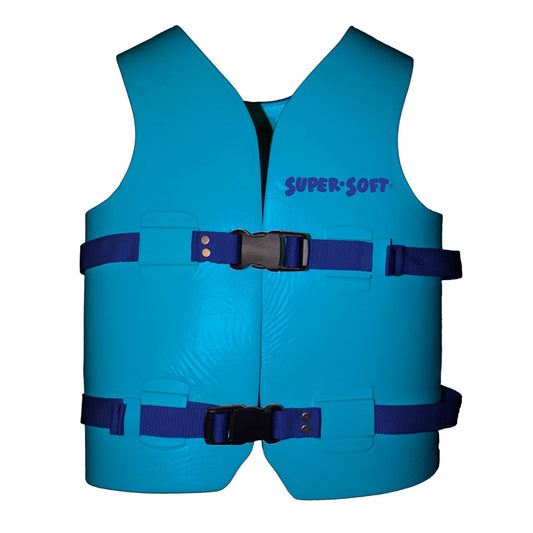 TRC Recreation Super Soft Child Life Jacket Vest, Medium, Marina Blue