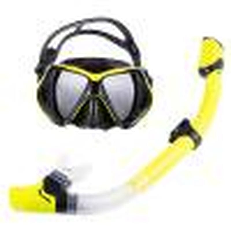 Alloet Wide View Diving Mask with Snorkel Set for Women and Men, Anti-Fog Tempered Glass Diving Mask