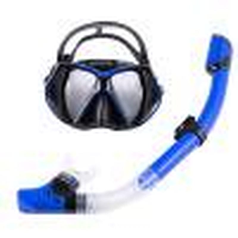 Alloet Wide View Diving Mask with Snorkel Set for Women and Men, Anti-Fog Tempered Glass Diving Mask