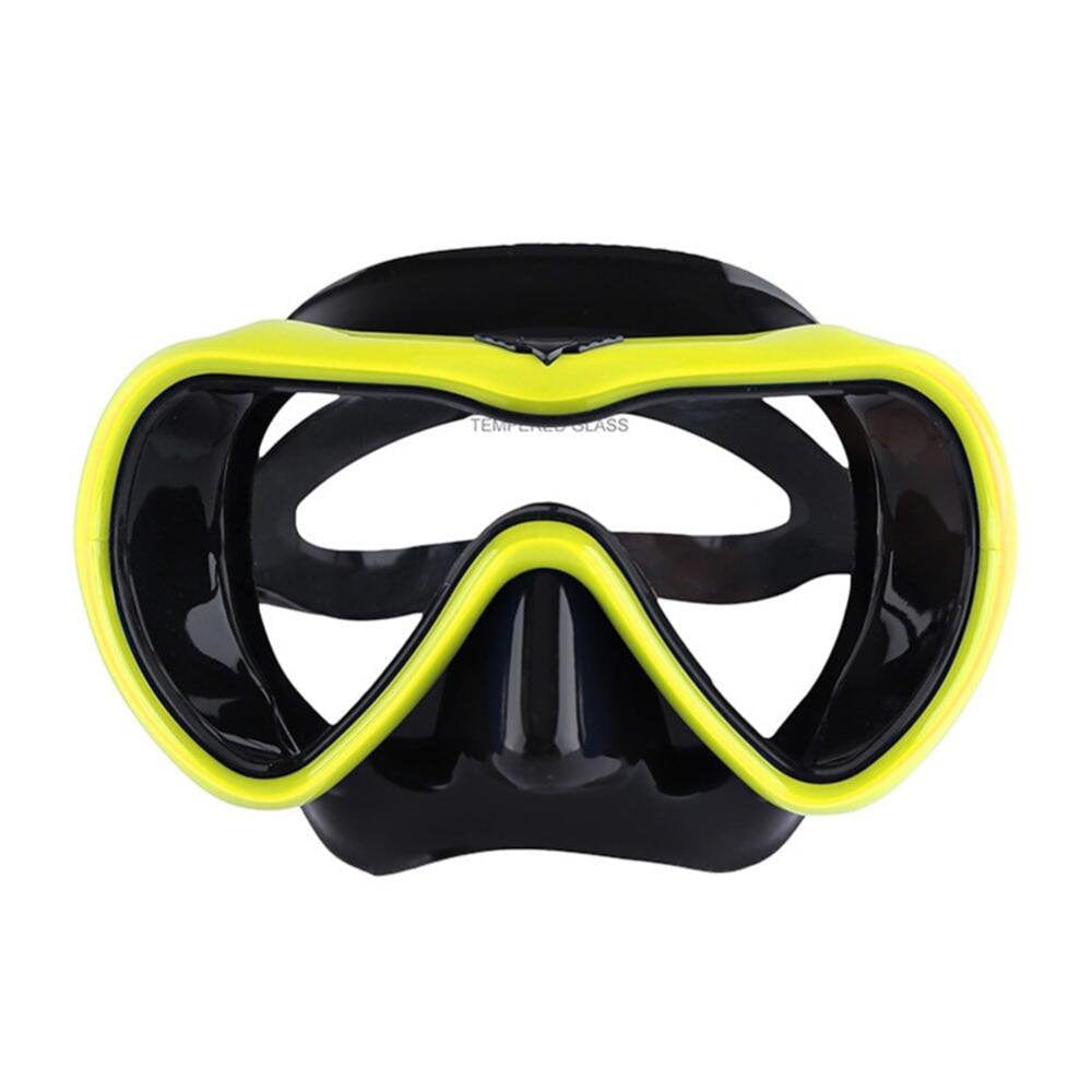 Popvcly Diving Mask Snorkeling Gear Kids Adult Snorkel Mask Dive Goggles Silicone Swim Glasses with Nose Cover for Scuba Free Diving Spearfishing Neoprene Strap Cover Impact Resistance