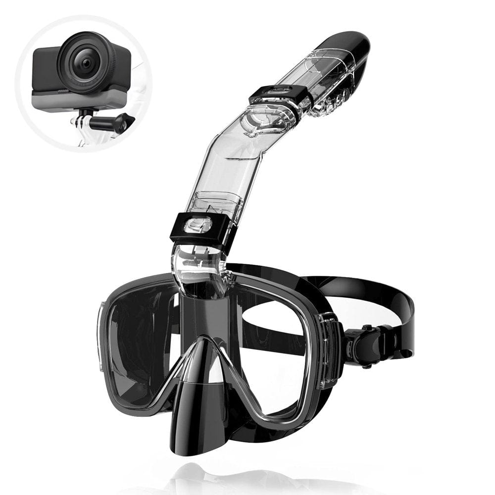Snorkel Mask Set, 3 in 1 Dive Mask & Swimming Goggles & Snorkeling Combo Set, Gopro Compatible Birthday Gift for Adult Kid Boy Girl