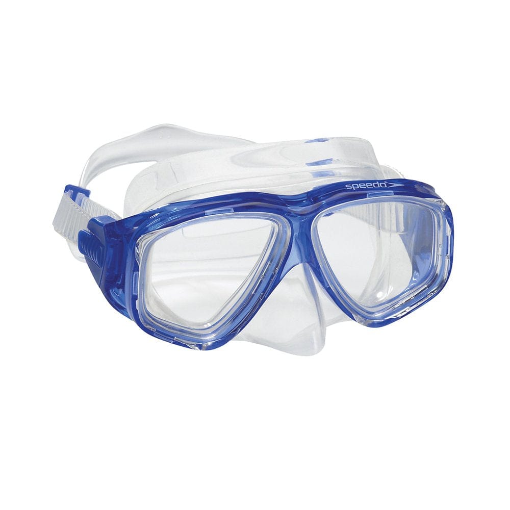 Speedo Swim Adult Recreation Dive Mask Snorkeling Swimming Goggles Blue