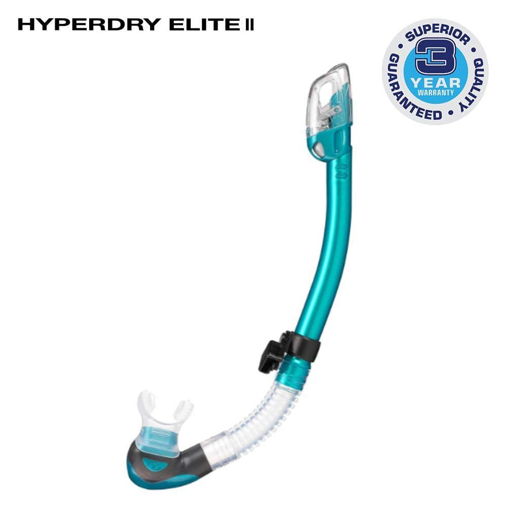 Tusa Hyperdry Elite II Snorkel Scuba Diving, Freediving Snorkeling